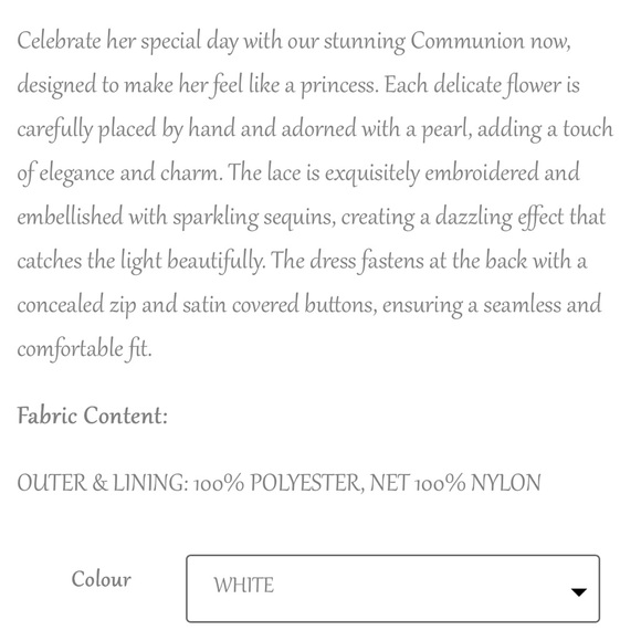 First Communion Dress - Picture 12 of 12